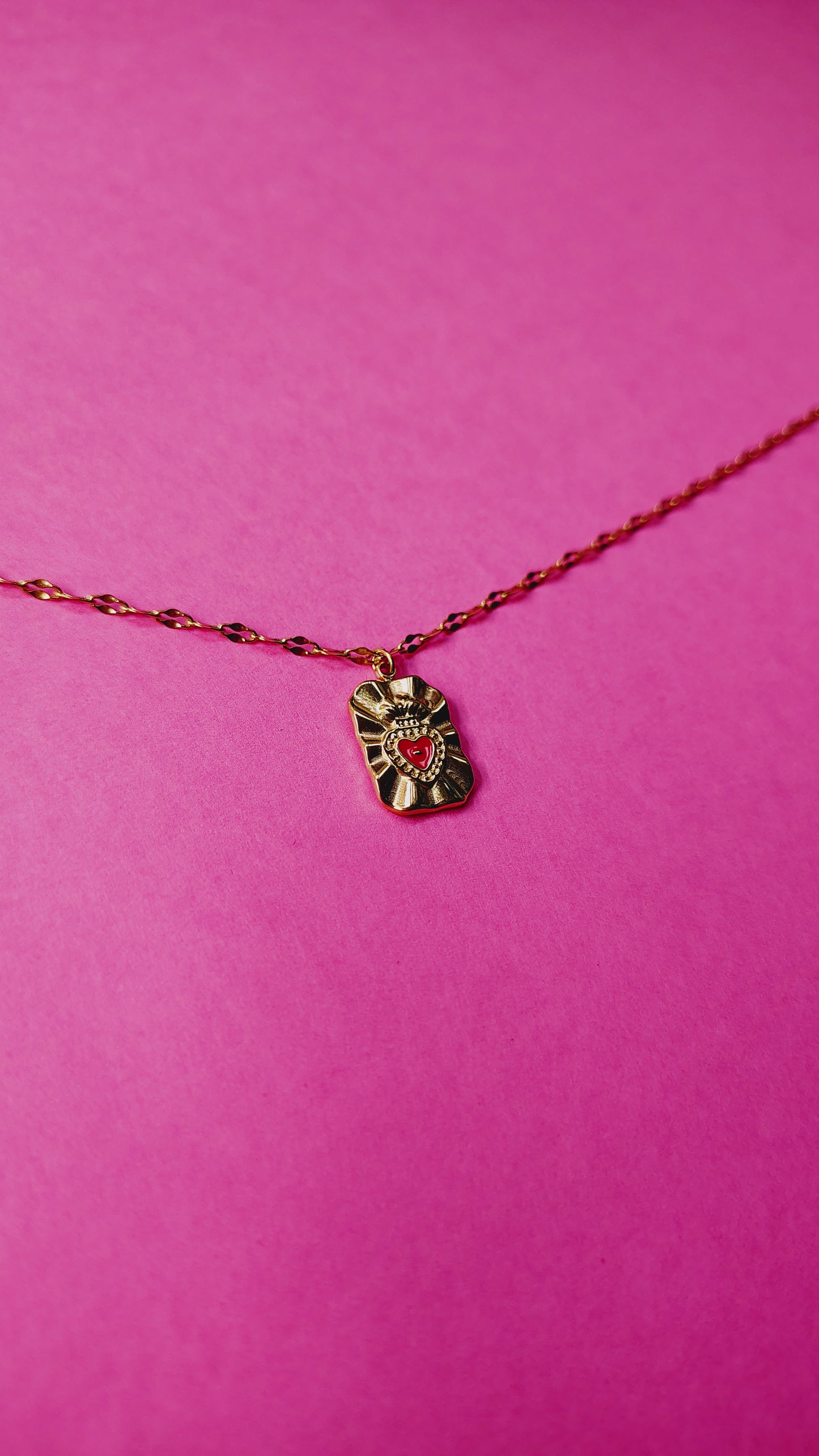 Collana in Acciaio Inossidabile con Sacro Cuore | Nuara Bijoux