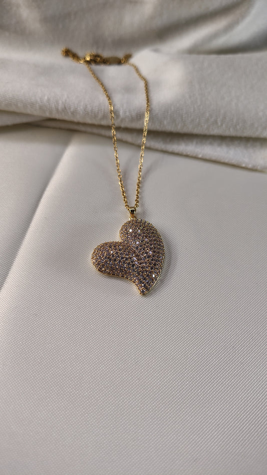 Collana con cuore gioiello