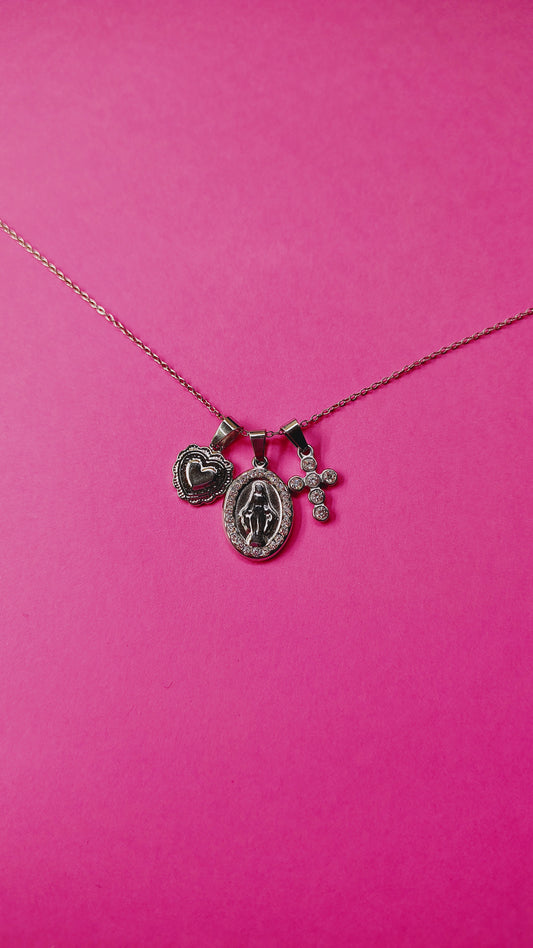 Collana in Acciaio Inossidabile Multicharms | Nuara Bijoux