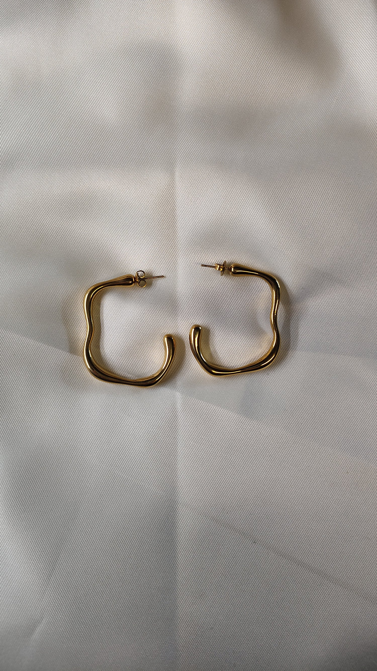 Orecchini in Acciaio Inossidabile a Semicerchio | Nuara Bijoux