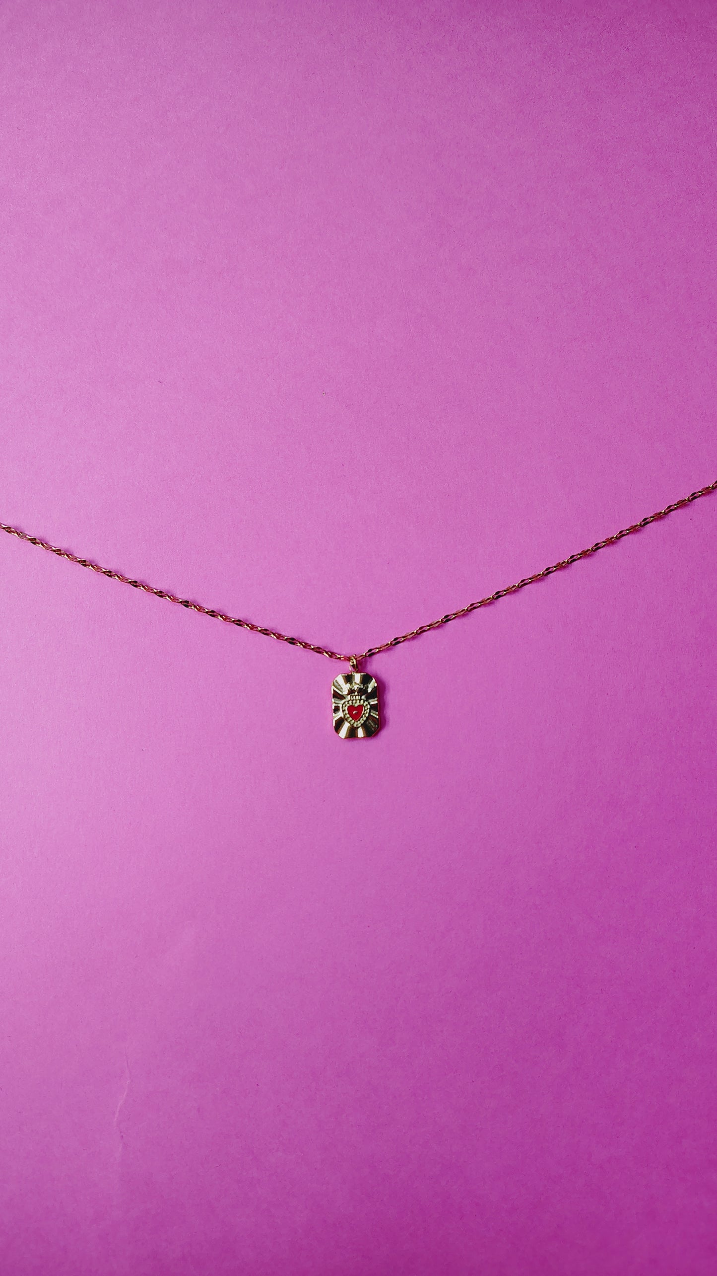 Collana in Acciaio Inossidabile con Sacro Cuore | Nuara Bijoux