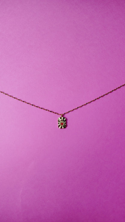 Collana in Acciaio Inossidabile con Sacro Cuore | Nuara Bijoux