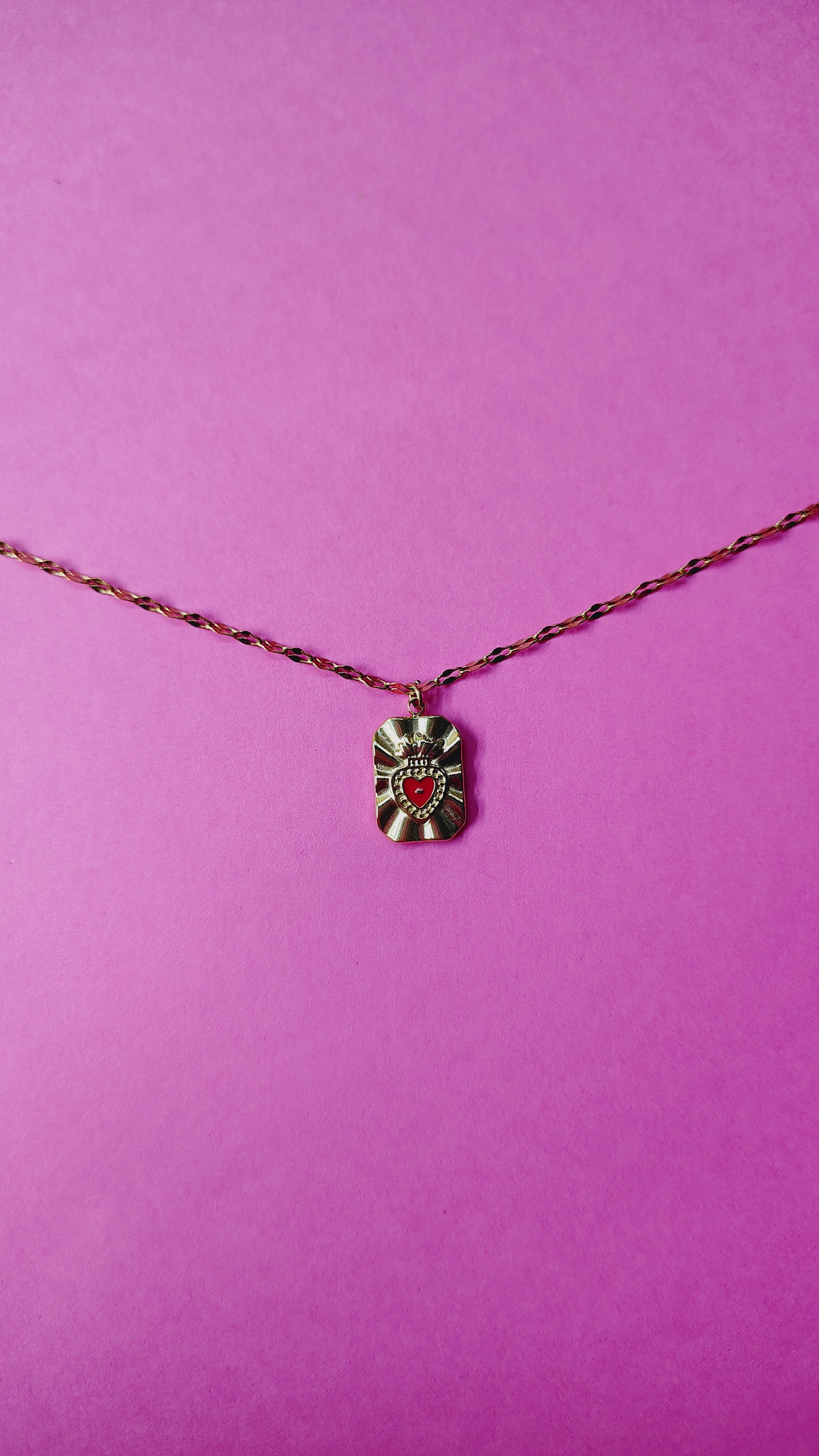 Collana in Acciaio Inossidabile con Sacro Cuore | Nuara Bijoux