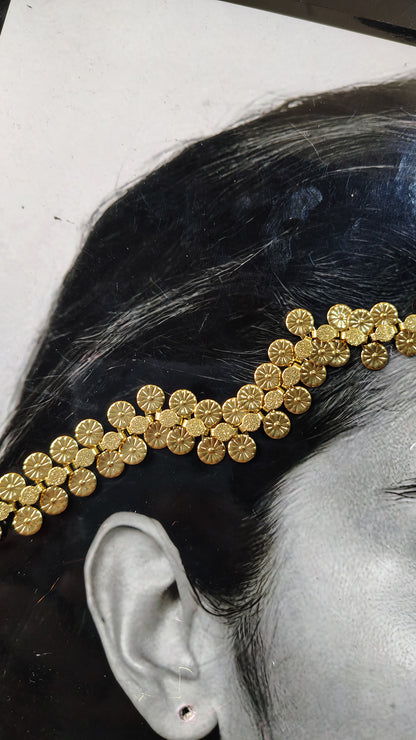 Bracciale catena a dischi martellati