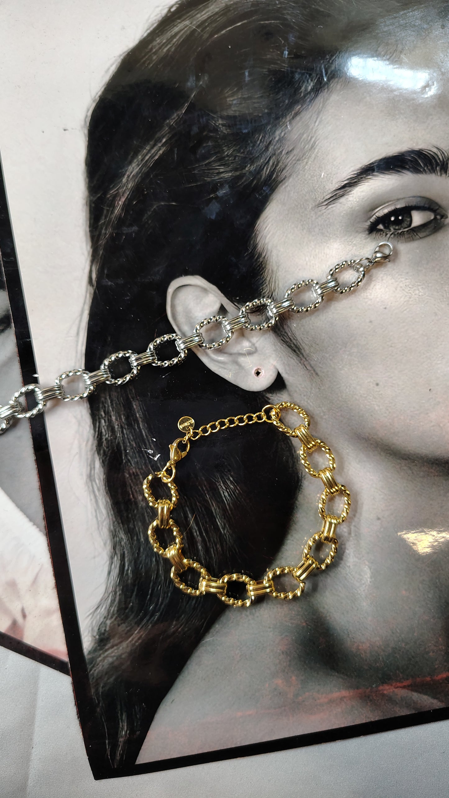 Bracciale catena a maglie ovali