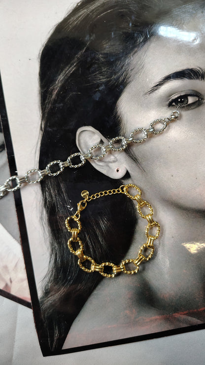 Bracciale catena a maglie ovali