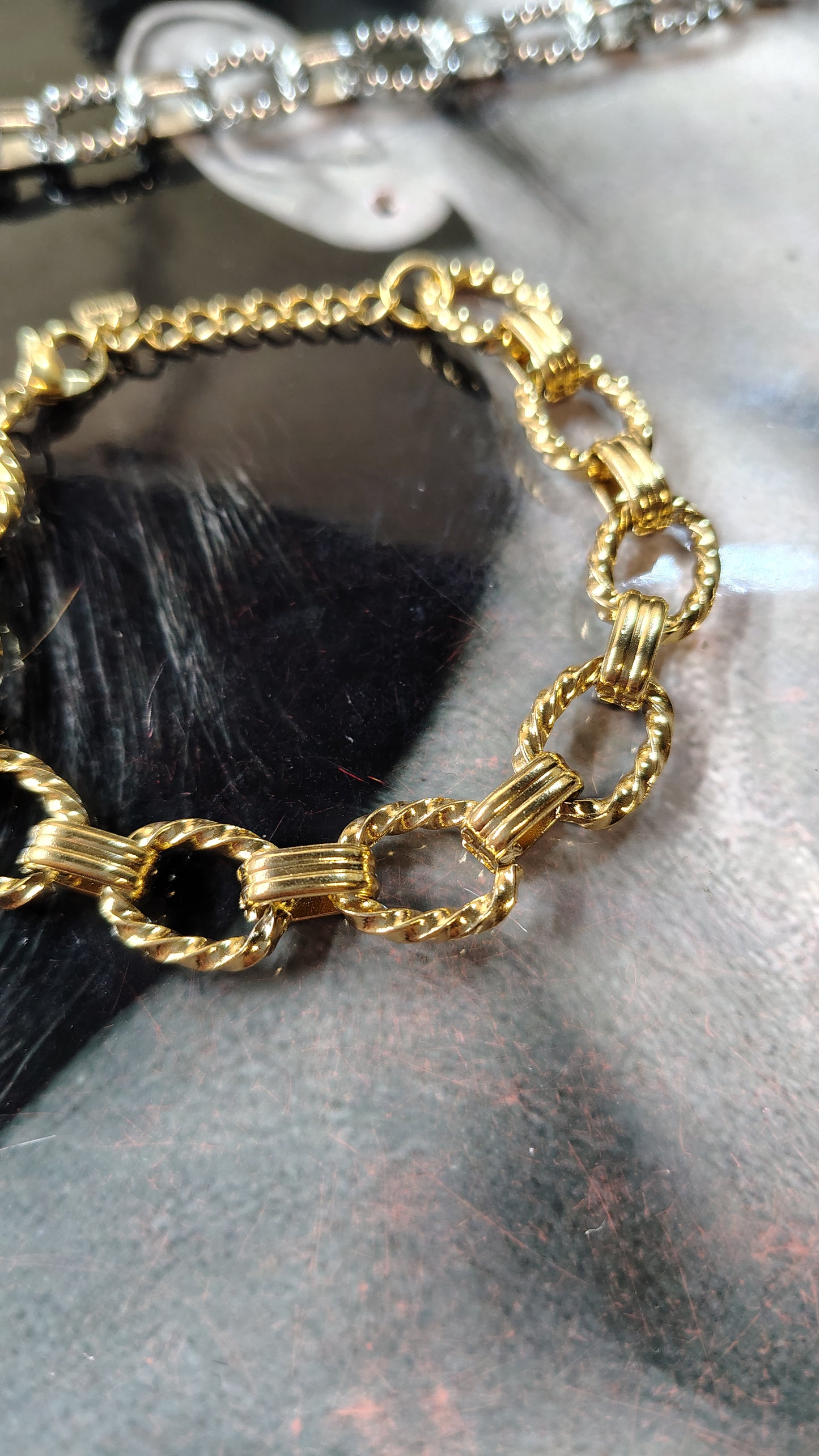 Bracciale catena a maglie ovali