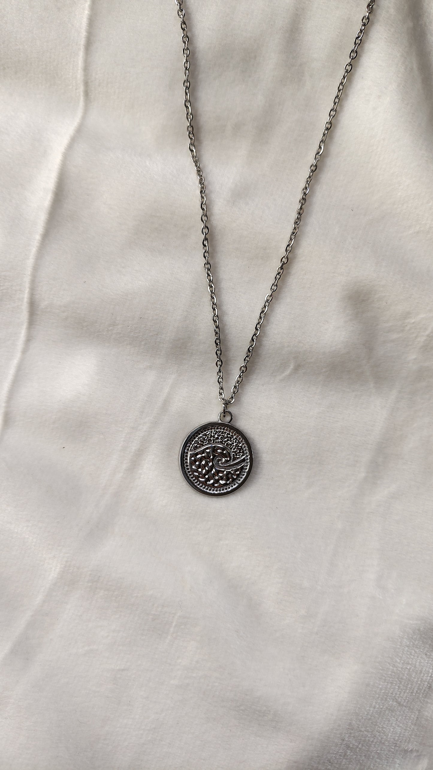 Collana in Acciaio Inossidabile con Onda Marina | Nuara Bijoux