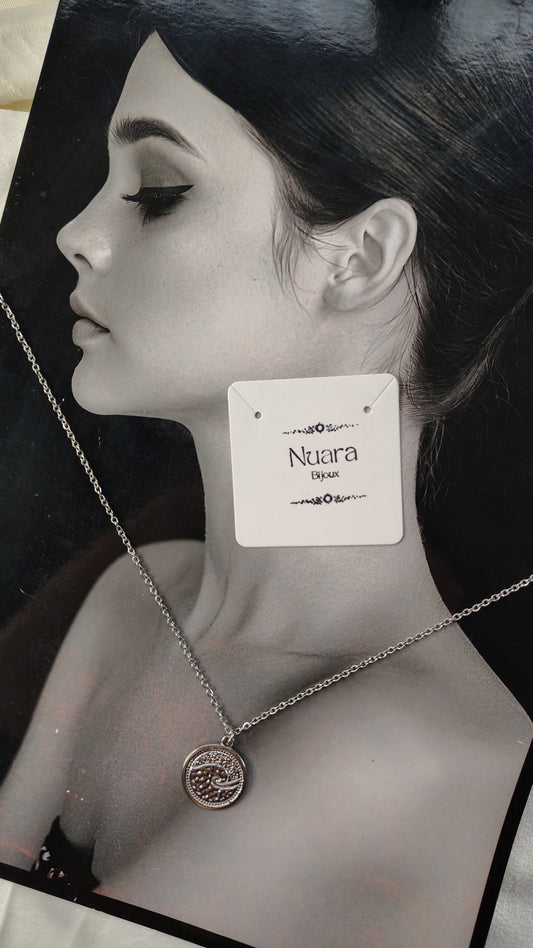 Collana in Acciaio Inossidabile con Onda Marina | Nuara Bijoux