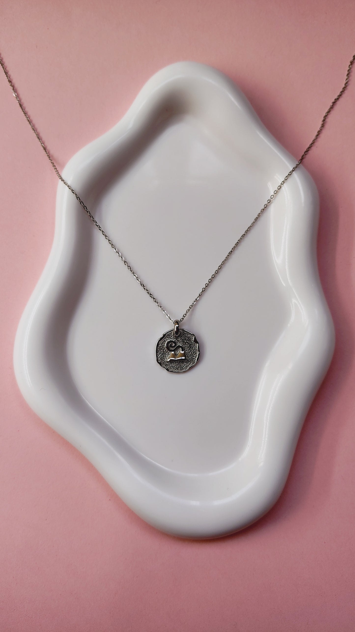 Collana Vesuvio fumante in acciaio inossidabile | Nuara Bijoux