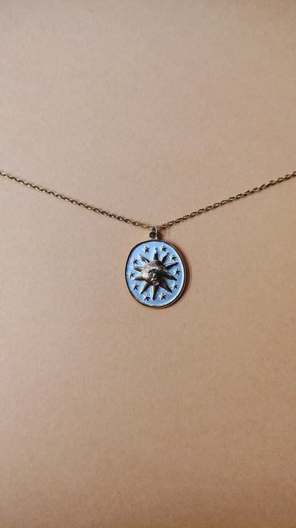 Collana in Acciaio Inossidabile con Sole | Nuara Bijoux