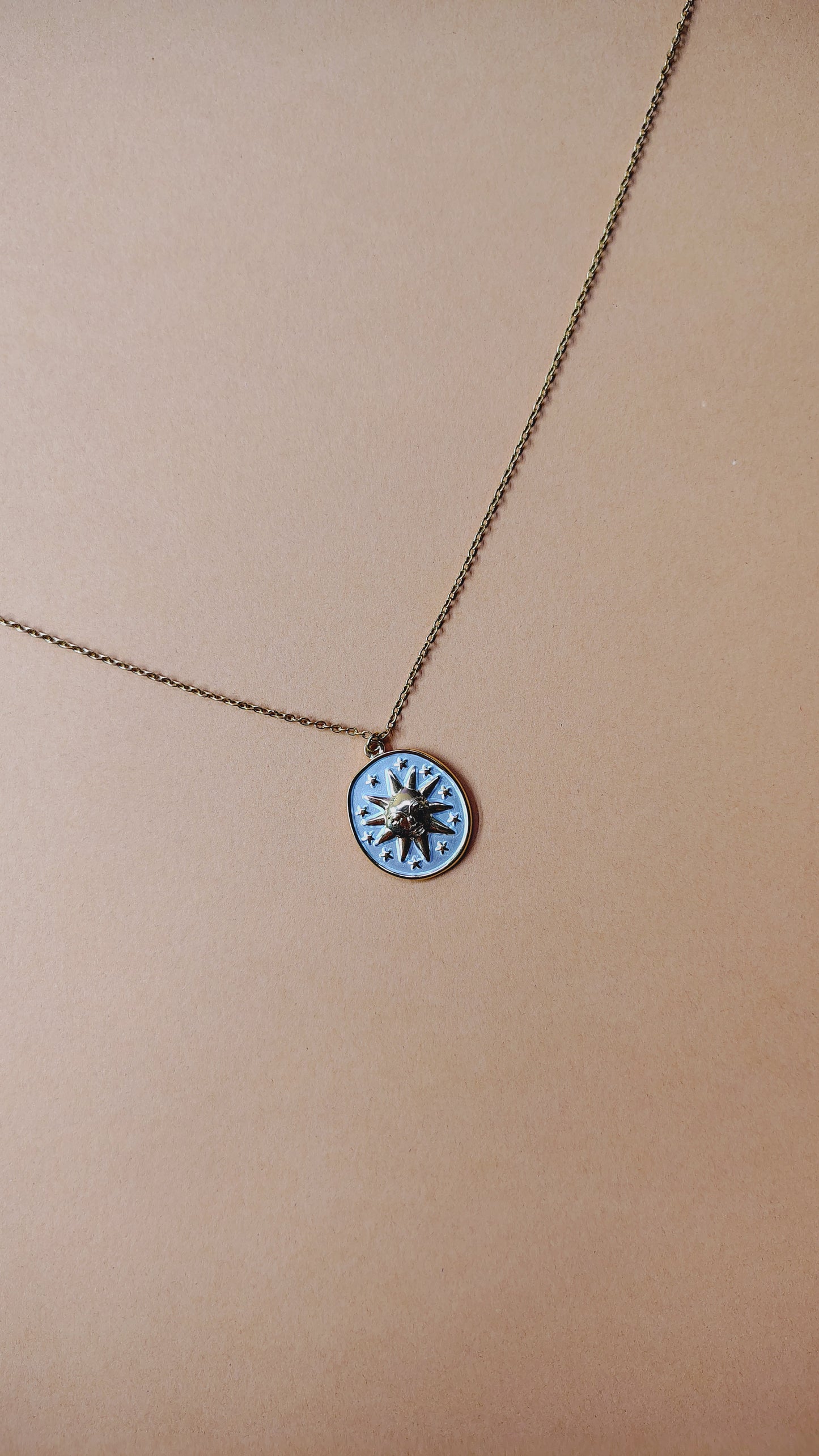 Collana in Acciaio Inossidabile con Sole | Nuara Bijoux