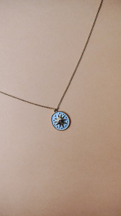 Collana in Acciaio Inossidabile con Sole | Nuara Bijoux