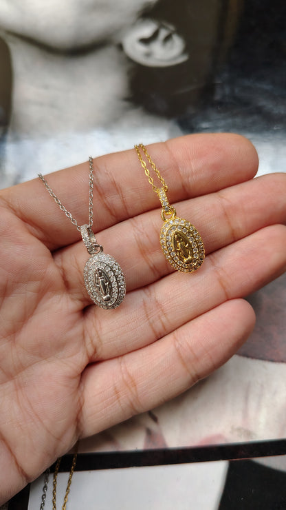 Collana in Acciaio Inossidabile con Madonnina di Guadalupe | Nuara Bijoux
