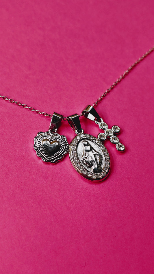 Collana in Acciaio Inossidabile Multicharms | Nuara Bijoux