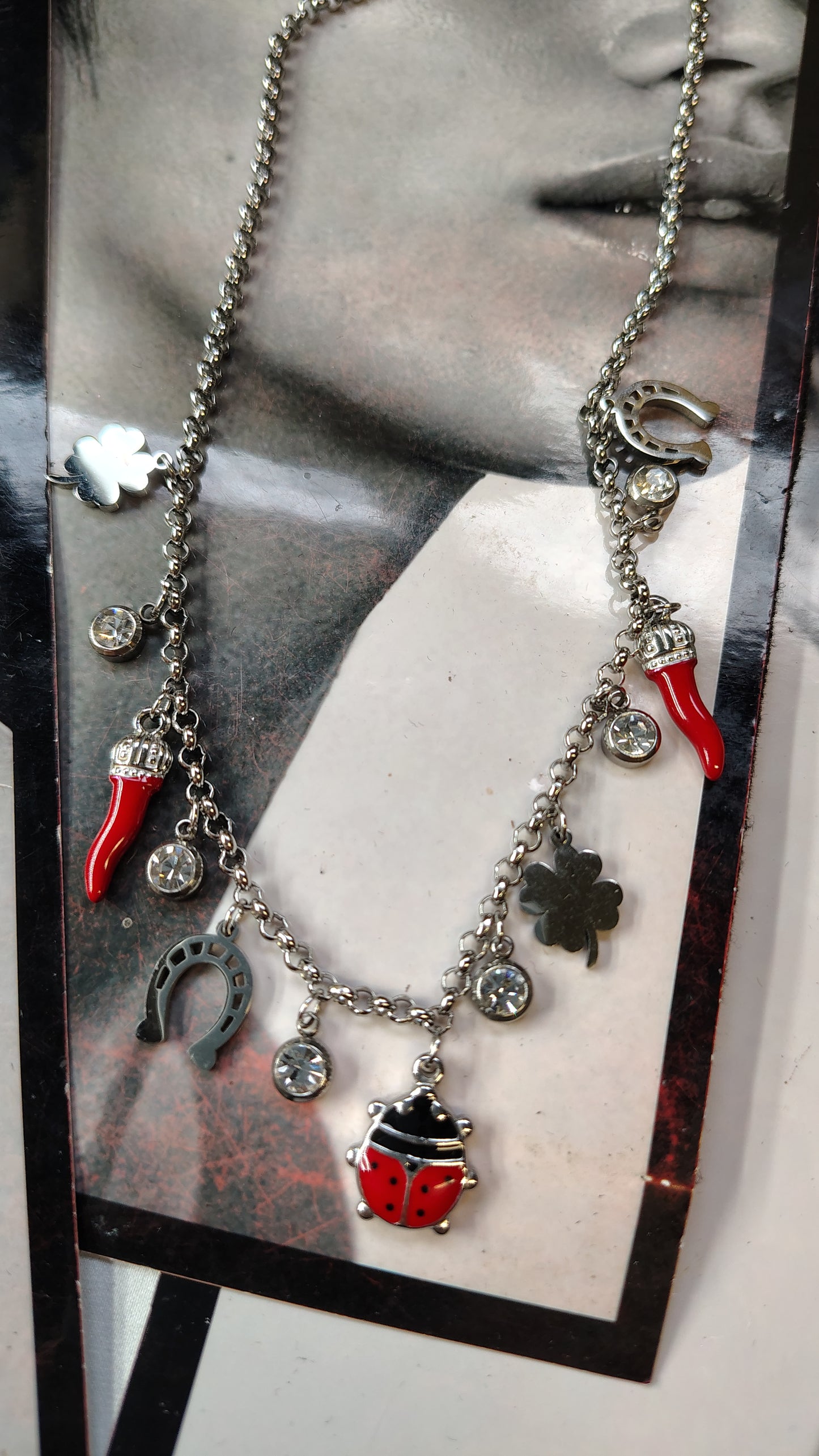 Collana multicharms portafortuna