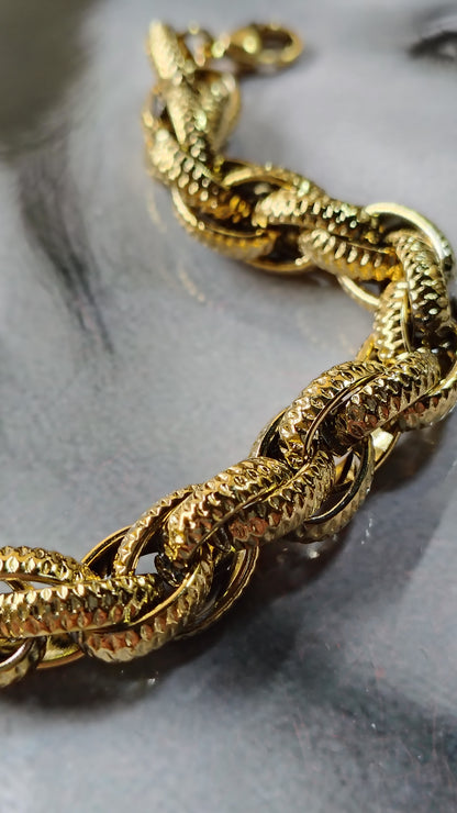 Bracciale catena snake intrecciata