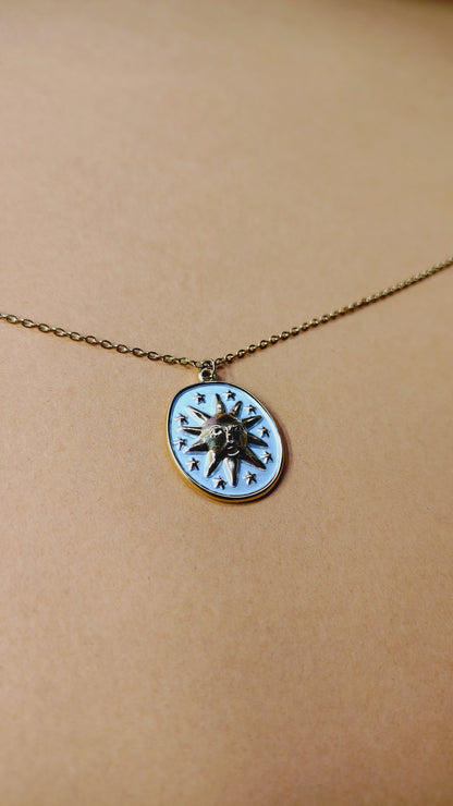 Collana in Acciaio Inossidabile con Sole | Nuara Bijoux