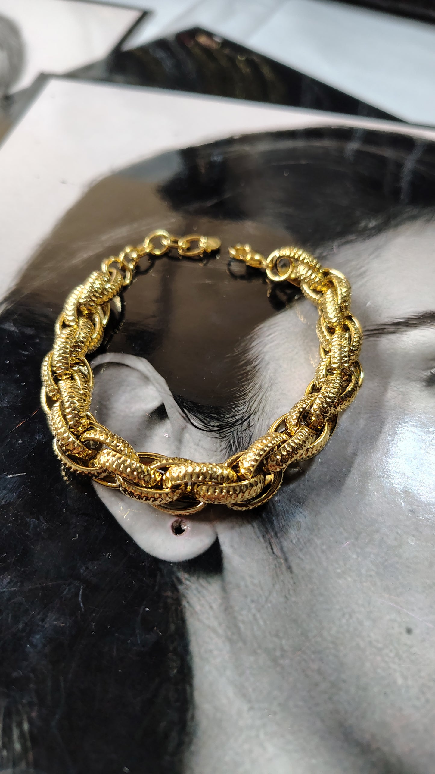 Bracciale catena snake intrecciata