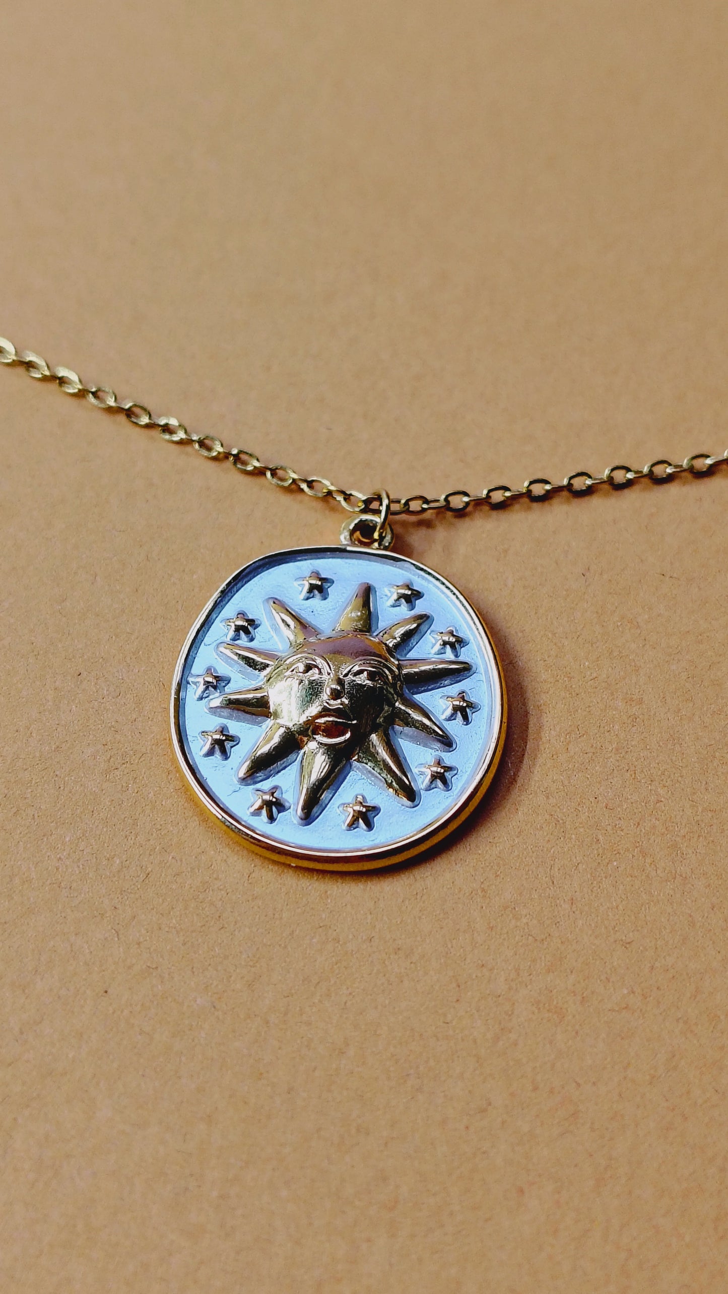 Collana in Acciaio Inossidabile con Sole | Nuara Bijoux