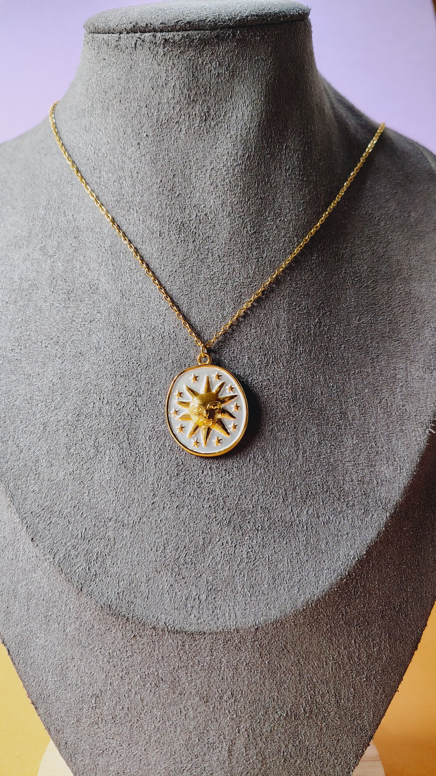 Collana in Acciaio Inossidabile con Sole | Nuara Bijoux