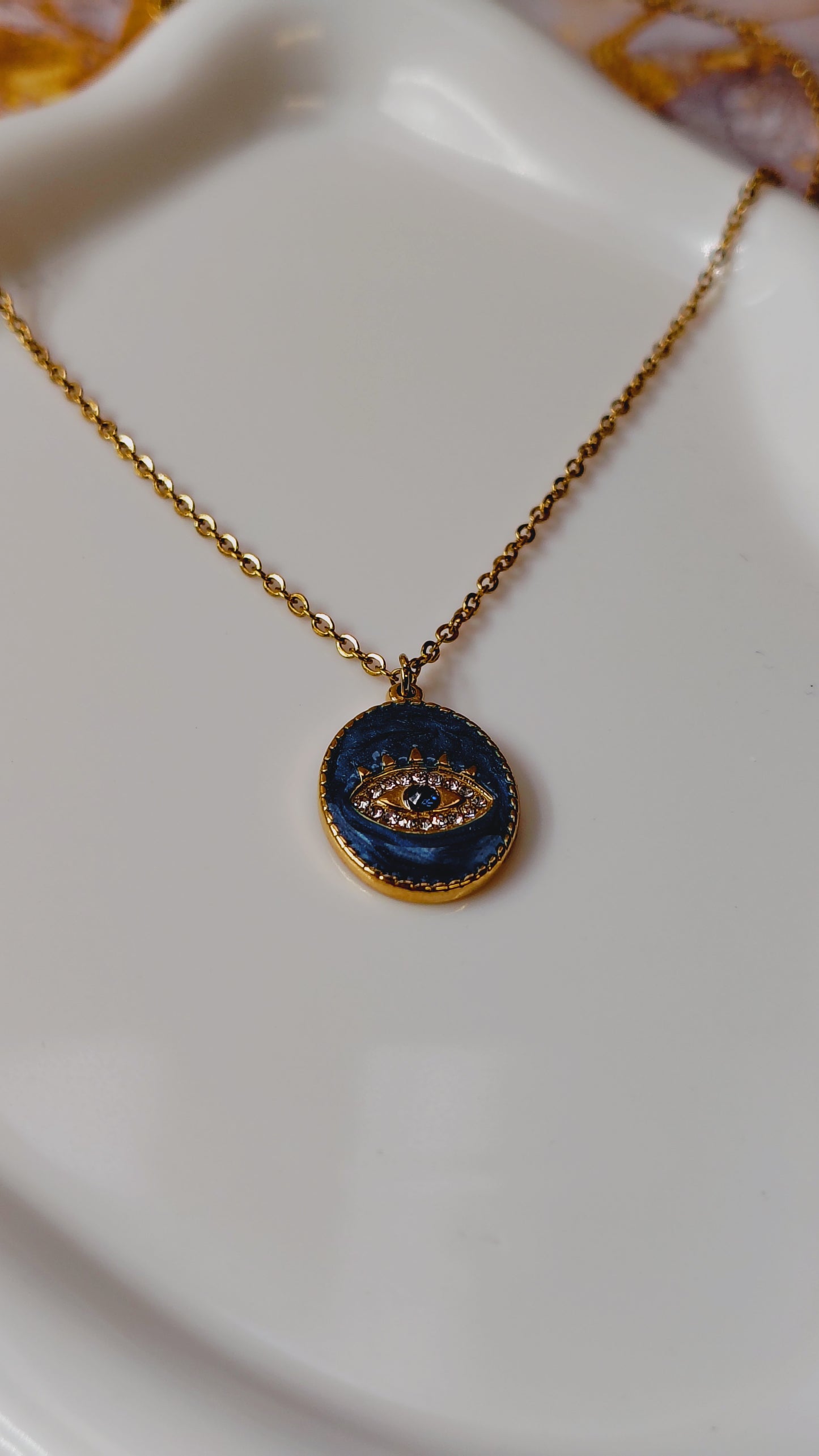 Collana in Acciaio Inossidabile con Occhio Divino | Nuara Bijoux