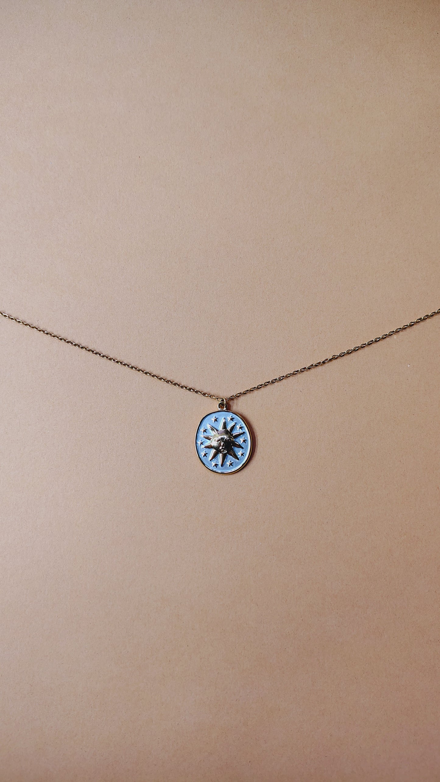 Collana in Acciaio Inossidabile con Sole | Nuara Bijoux