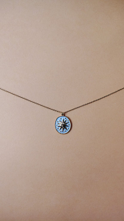 Collana in Acciaio Inossidabile con Sole | Nuara Bijoux