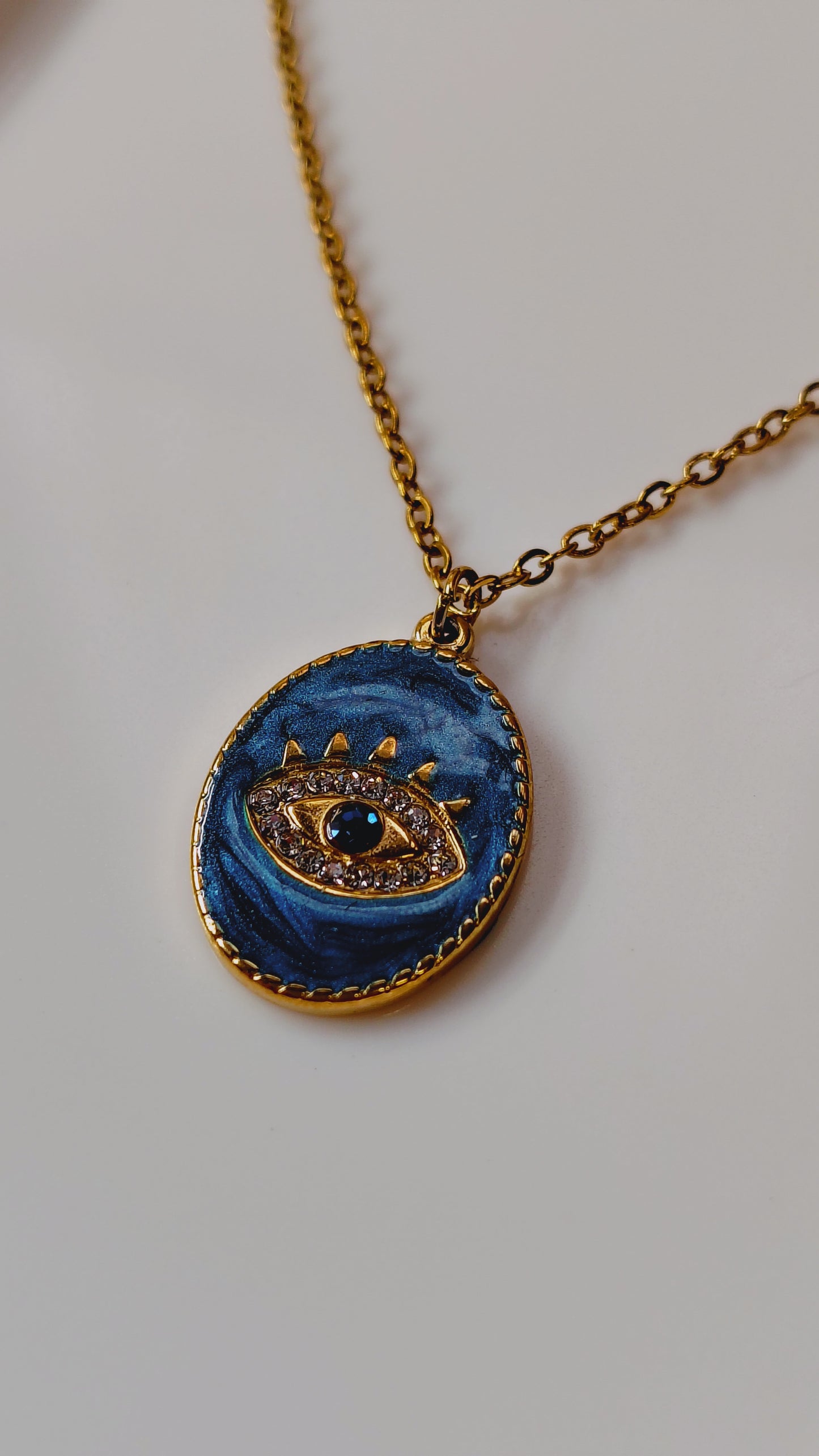 Collana in Acciaio Inossidabile con Occhio Divino | Nuara Bijoux