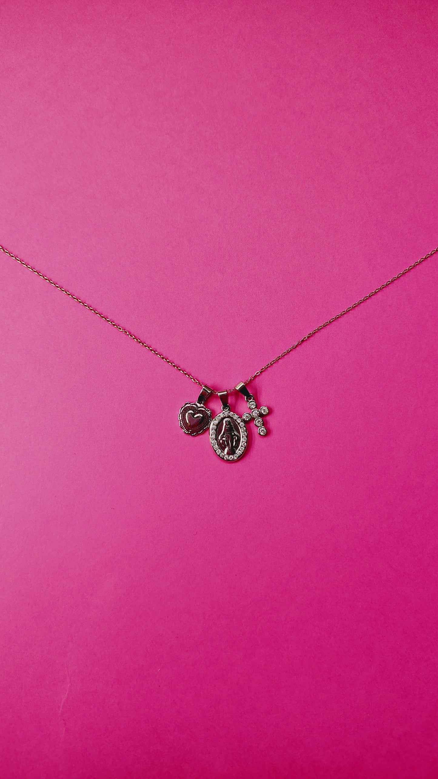 Collana in Acciaio Inossidabile Multicharms | Nuara Bijoux