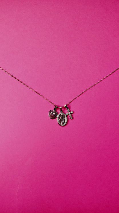 Collana in Acciaio Inossidabile Multicharms | Nuara Bijoux