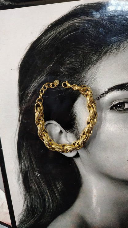 Bracciale catena snake intrecciata