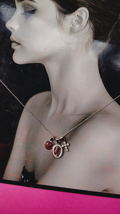 Collana in Acciaio Inossidabile Multicharms | Nuara Bijoux