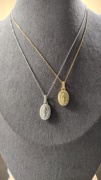 Collana in Acciaio Inossidabile con Madonnina di Guadalupe | Nuara Bijoux